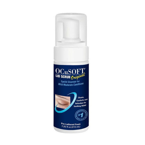 Ocusoft, Lid Scrub Original Eyelid Cleanser Pre-Lathered Foam, 7.25 Oz Ocusoft