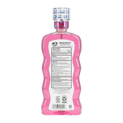 Act, Kids Bubblegum Anticavity Fluoride Mouthwash, 16.9 Oz Act
