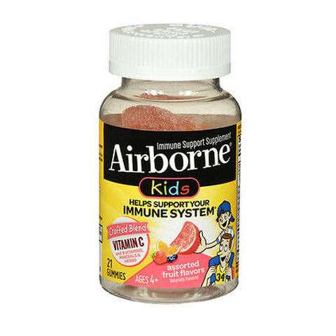 Airborne, Kids Immune Support Gummies Assorted Fruit, 21 Gummies Airborne