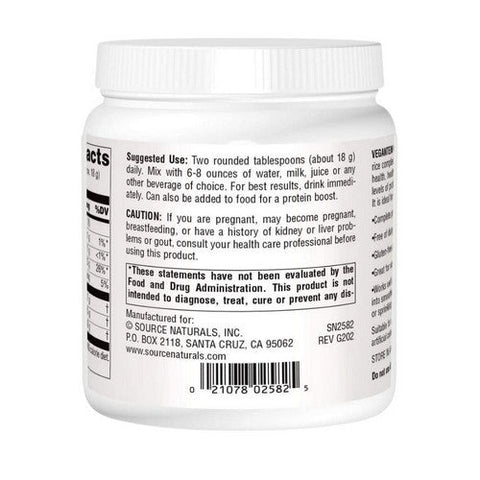 Source Naturals, Vegan True Vegantein Complete, 16 Oz. Powder Source Naturals