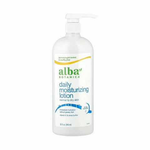 Alba Botanica, Daily Moisturizing Lotion Normal To Dry Skin, 32 Oz Alba Botanica