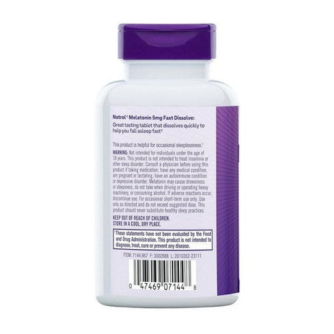 Natrol, Fast Dissolve Melatonin, 5 Mg, 150 Tabs Natrol