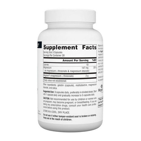 Source Naturals, Magtein Magnesium L-Threonate, 667 Mg, 90  Caps Source Naturals
