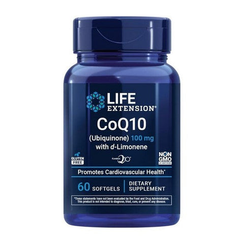 Life Extension, Coq10 Ubiquinone With D-Limonene, 100 Mg, 60 Softgels Life Extension