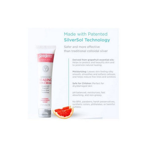Silver Biotics (American Biotech Labs), Nano Silver Advanced Healing Skin Cream Grapefruit Scent, 3.4 Oz Silver Biotics (American Biotech Labs)