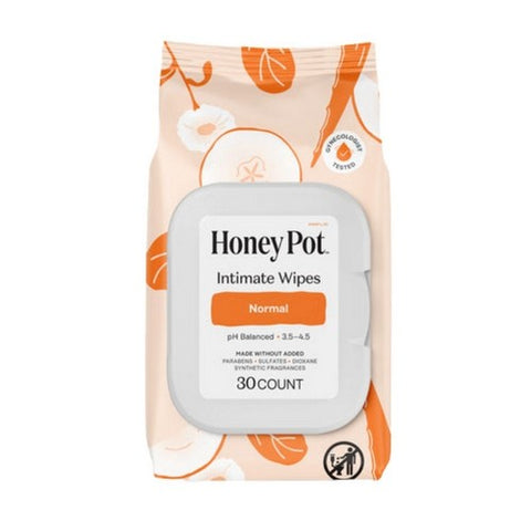 The Honey Pot, Normal Feminine Wipes, 30 Count The Honey Pot