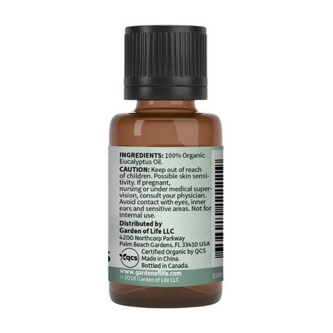 Garden of Life, Essential Oil, Eucalyptus 0.5 Oz Garden of Life