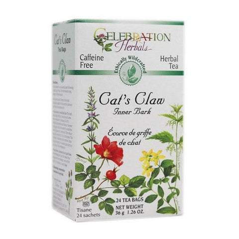 Celebration Herbals, Cat's Claw Inner Bark WildCraft Tea, 24 Bags Celebration Herbals