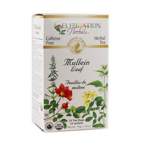 Celebration Herbals, Organic Mullein Leaf Tea, 24 Bags Celebration Herbals