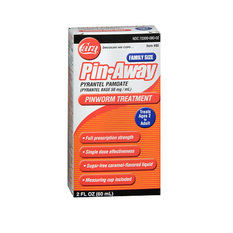 Cara, Pin Away Family Size Pinworm Treatment, 2 Oz Cara