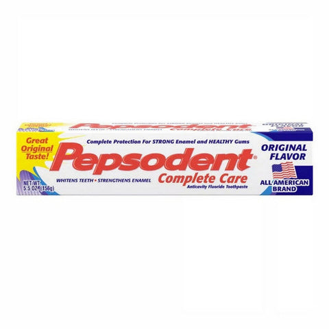 Pepsodent, Complete Care Anticavity Fluoride Toothpaste Original Flavor, 5.5 Oz Pepsodent