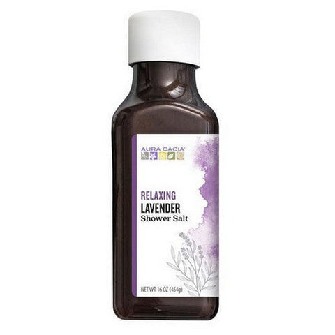 Aura Cacia, Shower Salt, Relaxing Lavender 16 Oz Aura Cacia