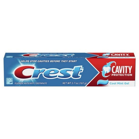 Crest, Cavity Protection Fluoride Anticavity Toothpaste Gel Cool Mint, Cool Mint 5.7 Oz Crest