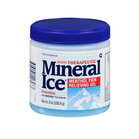 Mineral Ice, Menthol Pain Relieving Gel, 8 Oz Mineral Ice
