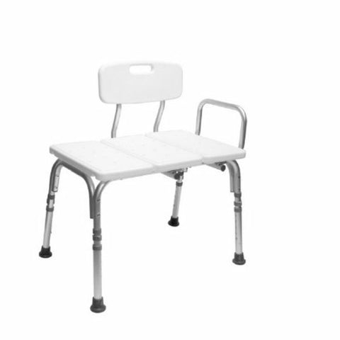 Knocked Down Bath Transfer Bench Carex  31-1/2 Inch Height 300 lbs. Weight Capacity Arm Rail 1 Each by Carex