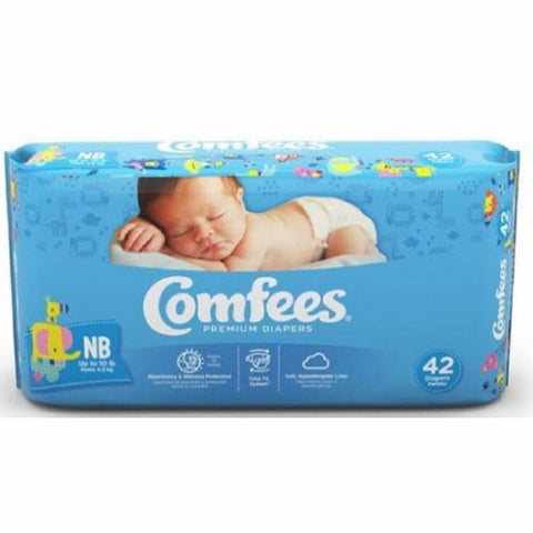 Attends, Baby Diaper Unisex Newborn Disposable Moderate Absorbency, Count of 42 Attends