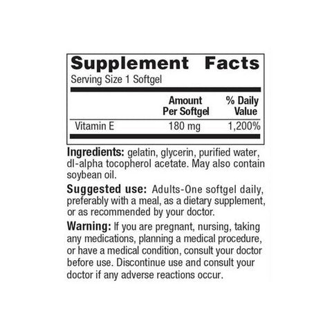 McKesson, Vitamin Supplement Geri-Care Vitamin E 400 IU Strength Softgel 100 per Bottle, 100 Count McKesson