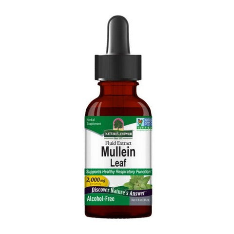 Nature's Answer, Mullein Leaf Fluid Extract Alcohol-Free, 2000 Mg, 1 Oz Nature's Answer