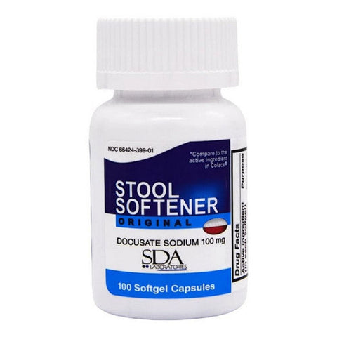 SDA Labs, Stool Softener Original, 100 Mg, 100 Softgels SDA Labs