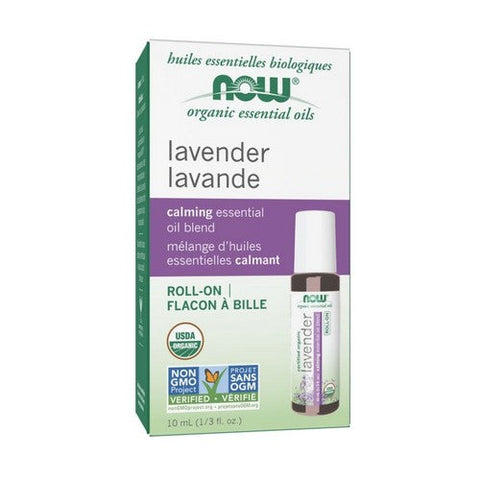 Now Foods, Lavender Calming Essential Oil Blend Organic Roll-On, 1.3 Oz Now Foods