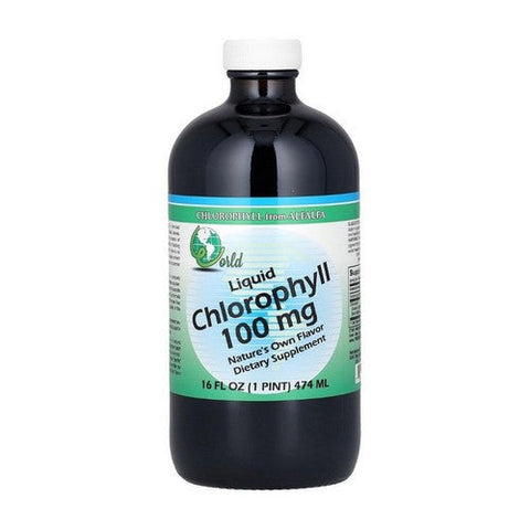 World Organics, Liquid Chlorophyll, 100 Mg, 16 Oz World Organics