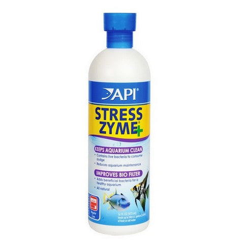 API, Stress Zyme Plus Aquarium Cleaning Solution, 16 oz (Treats 960 Gallons) API