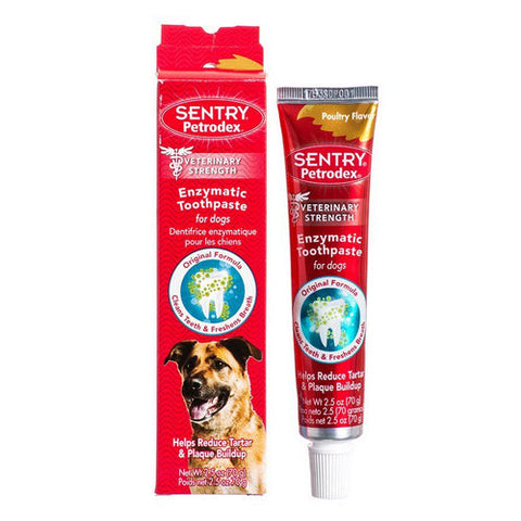 Sentry, Petrodex Enzymatic Toothpaste for Dogs & Cats, Poultry Flavor - 2.5 oz Sentry