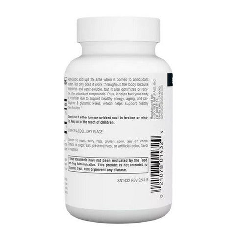 Source Naturals, Alpha Lipoic Acid, 300 MG, Timed Release 60 Tabs