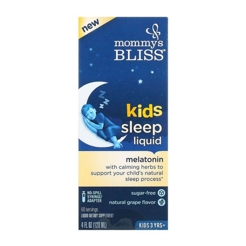 Mommys bliss, Kids Sleep Liquid Melatonin, Natural Grape 4 Oz Mommys bliss