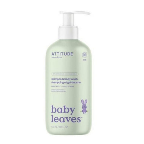Baby Leaves 2-in-1 Shampoo Apple 16 Oz by Attitude