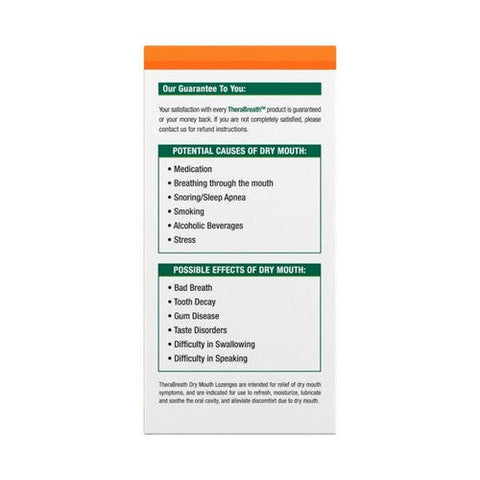 Therabreath, Dry Mouth Lozenges Mandarin + Mint, 100 Count Therabreath