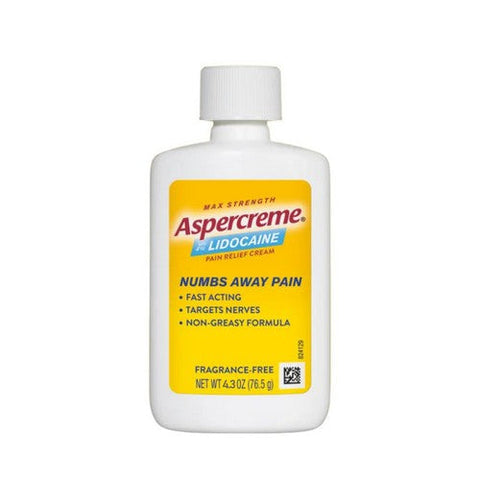 Aspercreme, 4% Lidocaine Pain Relief Cream Max Strength, 4.3 Oz Aspercreme