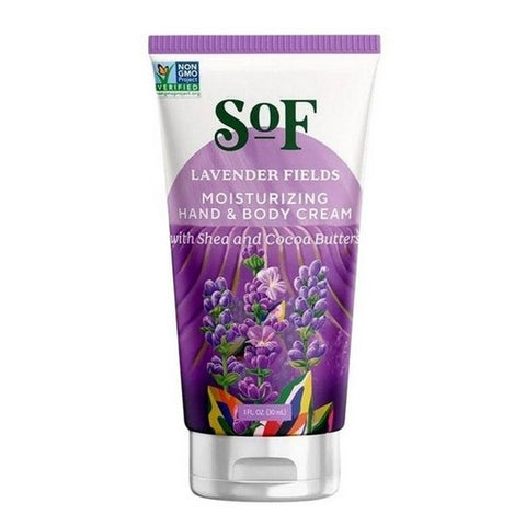 South Of France Soaps, Moisturizing Hand and Body Cream Lavender Fields, 1 Oz South Of France Soaps