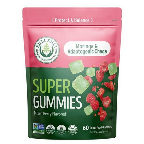 Moringa & Adaptogenic Chaga Super Gummies 60 Count by Kuli Kuli