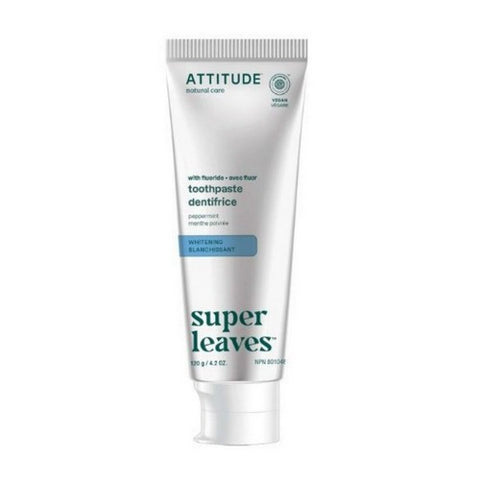 Attitude, Attitude Toothpaste Fluoride Whitening Peppermint, 120 Grams