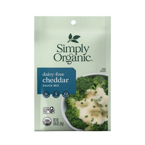 Simply Organic, Organic Dairy-Free Cheddar Sauce Mix, 0.85 Oz