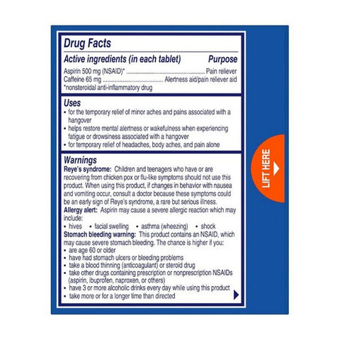Alka-Seltzer, Hangover Relief Formulated For Fast Relief Of Headaches Body Aches and Mental Fatigue, 20 Tabs Alka-Seltzer