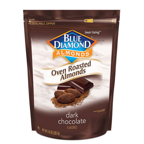 Almonds Oven Roasted Dark Chocolate 14 Oz(Case Of 6) by Blue Diamond