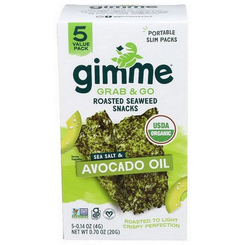 Trayless Seaweed Sea Salt And Avocado Oil 0.7 Oz(Case Of 6) by Gimme