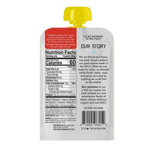 Kekoa, Mango Paprika Squeeze Pouch, 3.5 Oz(Case Of 6) Kekoa