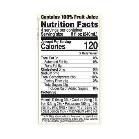 Lakewood Organic, Organic Pure Orange Juice, 32 Oz (Case Of 6) Lakewood Organic