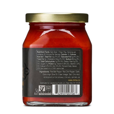 Mina, Harissa Mild Red Pepper Sauce, 10 Oz (Case Of 12) Mina
