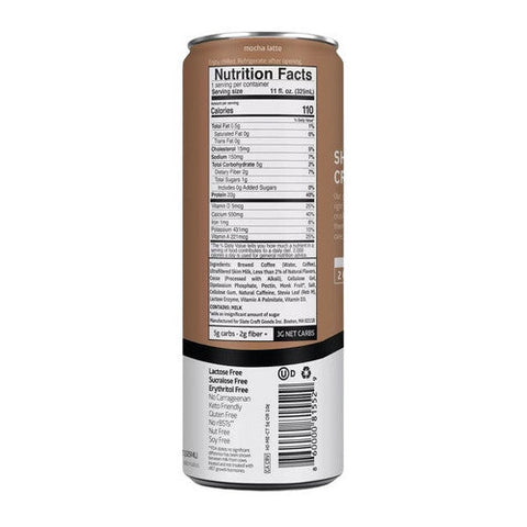 Slate, Espresso Chocolate Ultra Filtered Milk, 11 Oz(Case Of 12) Slate