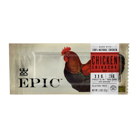 Epic Provisions, Chicken Sriracha Bar, 1.3 Oz(Case Of 12) Epic Provisions