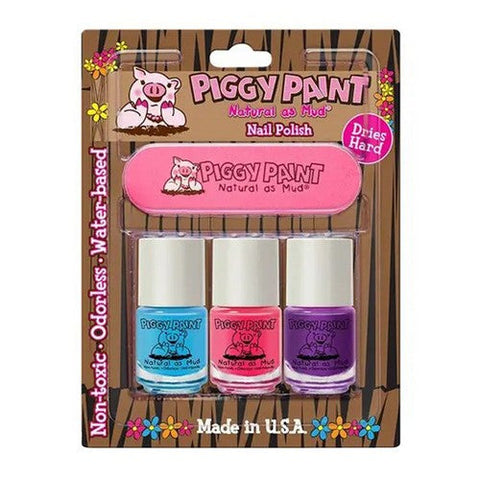 Piggy Paint, Nail Polish Sea Quin & Forever Fancy And Girls Rule, 3 Count Piggy Paint