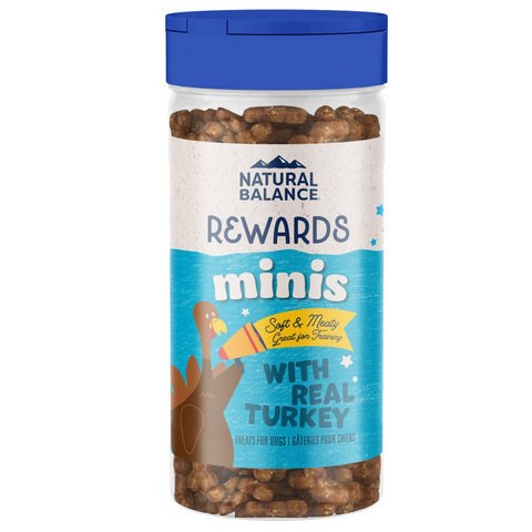 Natural Balance Pet Foods Rewards Minis Soft & Meaty Dog Treats Turkey,  5.3 Ounces by Natural Balance Pet Foods
