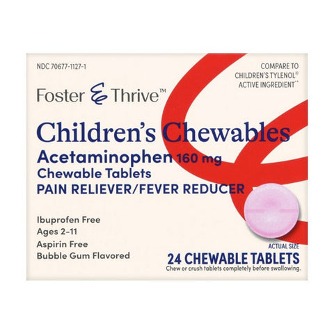 Children'S Chewables Acetaminophen 24 Tabs by Foster And Thrive