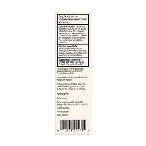 Foster And Thrive, Allergy Relief Nasal Spray 24 Hr, 50 Mcg, 0.62 Oz Foster And Thrive