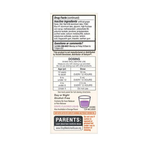 Foster And Thrive, 12 Hour Cough Relief Extended Release Oral Suspension Grape, 3 Oz Foster And Thrive