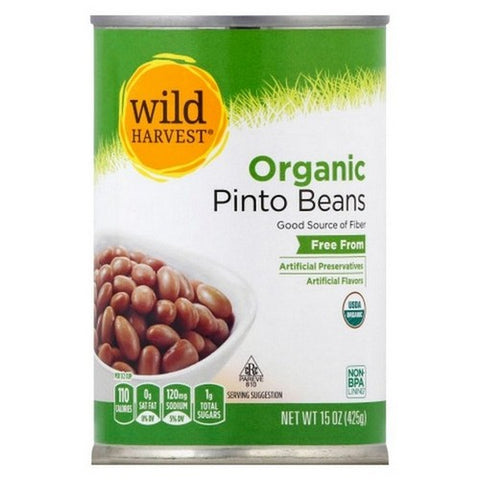 Organic Pinto Beans 15 Oz (Case Of 12) by Wild Harvest